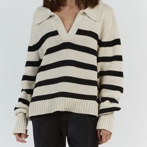 DISSH Colbie Sweater in Black and Stone